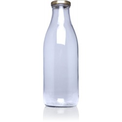 Botella de vidrio con tapa rosca (500ml - 1000ml)